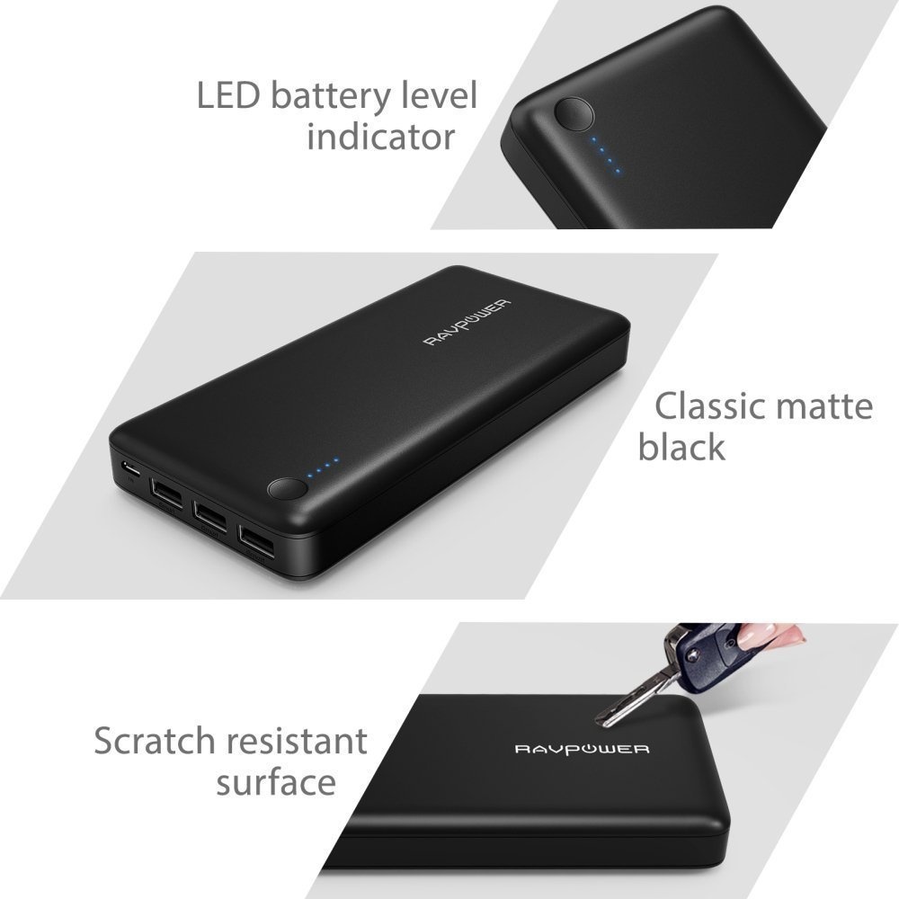 Blitzangebot: Leistungsstarke Powerbank von RAVPower mit 26800mAh Kapazität