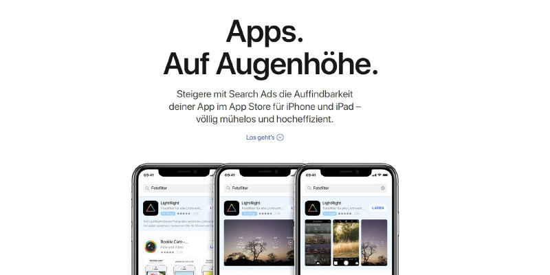 Gute Nachricht für Entwickler: Apple Search Ads ab August auch im deutschen App Store verfügbar