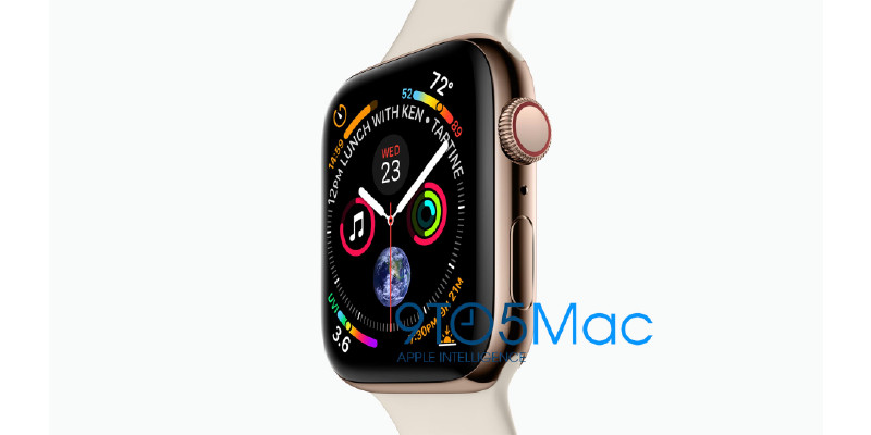 Apple Watch Series 4 Foto ebenfalls geleakt - größeres Display und goldfarben