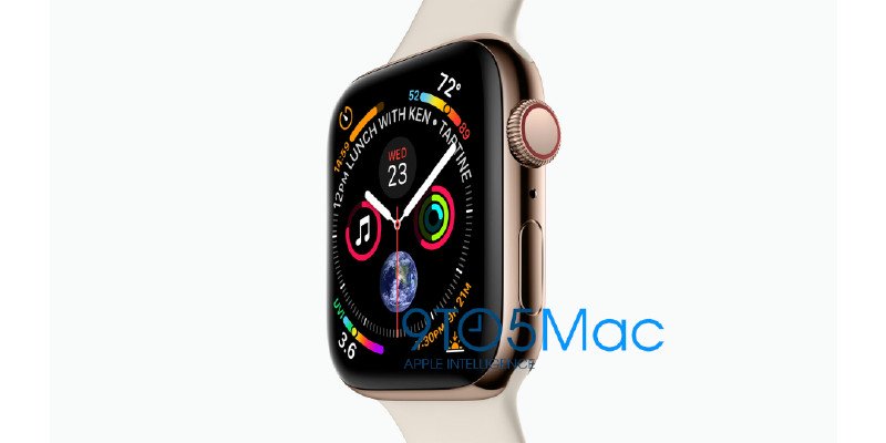 Apple Watch Series 4 Foto ebenfalls geleakt - größeres Display und goldfarben