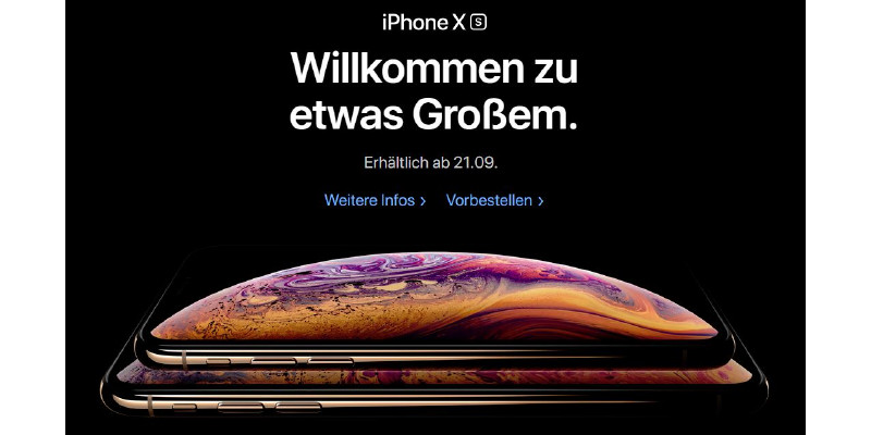 iPhone Xs & Apple Watch Series 4 ab heute bestellbar - Lieferzeiten für alle Modelle gestiegen